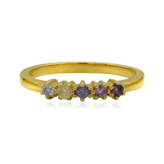 Anillo en plata con Amatista de Zambia