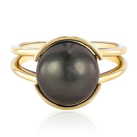 Anillo en plata con Perla cultivada de Tahití (TPC)