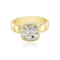 Anillo en plata con Amatista verde