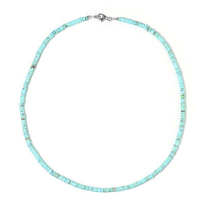 Collar en plata con Magnesita azul