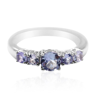 Anillo en plata con Tanzanita sin calentar