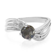 Anillo en plata con Espectrolita