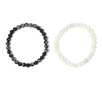 Brazalete con Piedra de Luna blanca