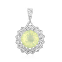 Colgante en plata con Prehnita