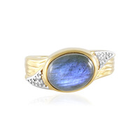 Anillo en plata con Labradorita
