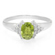 Anillo en plata con Turmalina cuprífera