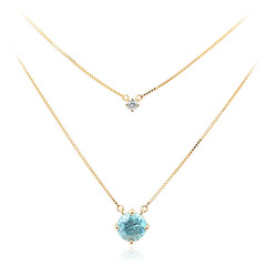 Collar en oro con Zircón de Ratanak Kirí (de Melo)