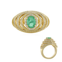 Anillo en oro con Esmeralda de Colombia (de Melo)