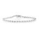Brazalete en plata con Topacio blanco