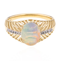 Anillo en oro con Ópalo de Welo (Ornaments by de Melo)