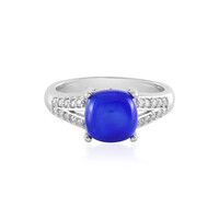 Anillo en plata con Ópalo azul de Etiopía