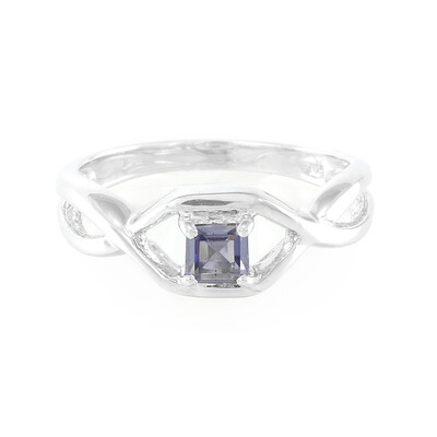 Anillo en plata con Iolita de Orissa