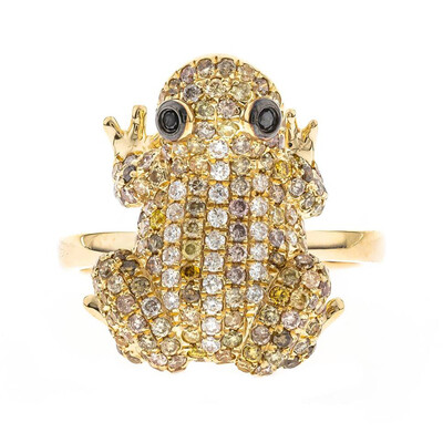 Anillo en oro con Diamante fancy SI2 (CIRARI)