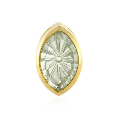 Colgante en plata con Amatista verde