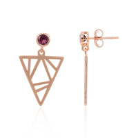 Pendientes en plata con Rodolita