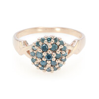 Anillo en plata con Diamante fantasía