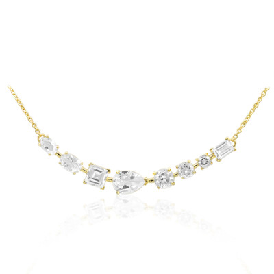 Collar en plata con Topacio blanco