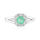 Anillo en plata con Esmeralda de Rusia (Adela Silber)