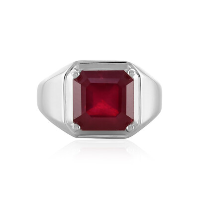 Anillo en plata con Rubí de Madagascar
