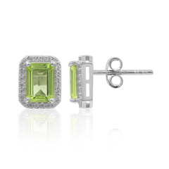 Pendientes en plata con Peridoto