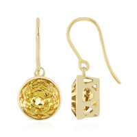 Pendientes en oro con Cuarzo Sabana  (PHANTASIA)