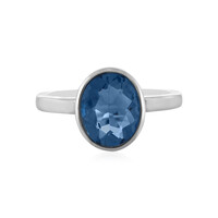 Anillo en plata con Fluorita de color cambiante