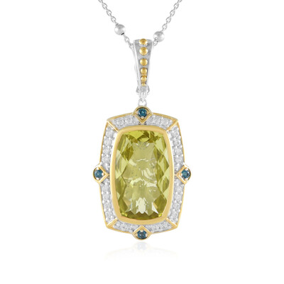 Collar en plata con Cuarzo del Ouro Verde (Dallas Prince Designs)