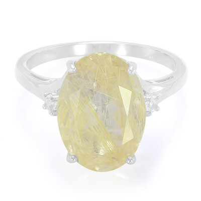Anillo en plata con Cuarzo rutilado