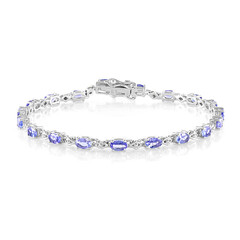 Brazalete en plata con Tanzanita
