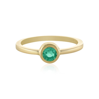 Anillo en oro con Esmeralda de Rusia