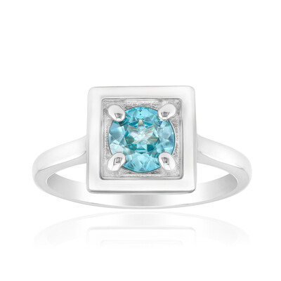 Anillo en plata con Zircón de Ratanak Kirí