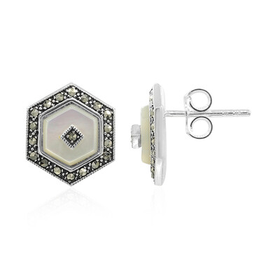 Pendientes en plata con Nácar