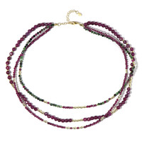 Collar en plata con Rubí de Mozambique (Riya)