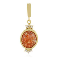 Colgante en plata con Piedra del sol