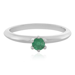 Anillo en plata con Esmeralda de Etiopía
