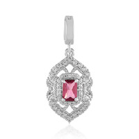 Colgante en plata con Turmalina rosa de Nigeria