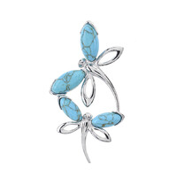 Colgante en plata con Turquesa