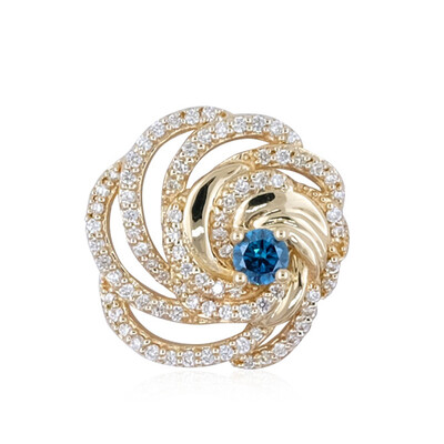 Colgante en oro con Diamante azul SI2