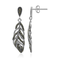 Pendientes en plata con Marcasita