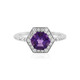 Anillo en plata con Amatista de Siberia