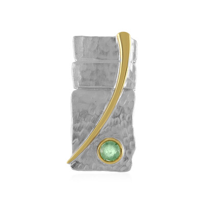 Colgante en plata con Esmeralda de Etiopía (MONOSONO COLLECTION)