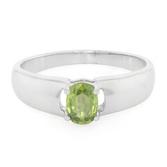 Anillo de hombre en plata con Zafiro de Mozambique