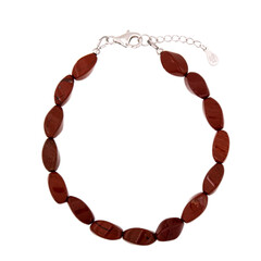Brazalete en plata con Jaspe rojo