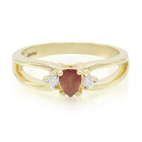 Anillo en oro con Zafiro Padparascha no calentado