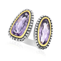 Anillo en plata con Amatista Rosa de Francia