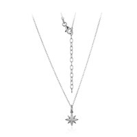 Collar en plata con Topacio blanco