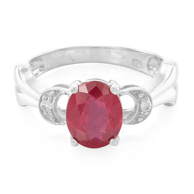 Anillo en plata con Rubí de Madagascar
