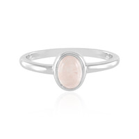 Anillo en plata con Cuarzo rosa