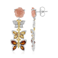 Pendientes en plata con Citrino de Madeira (Gems en Vogue)