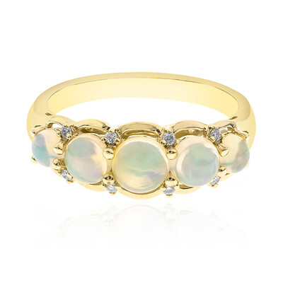 Anillo en oro con Ópalo Welo AAA